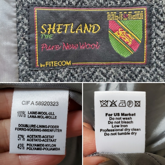 Vintage Herringbone Wool Jacket - Picture 7 of 9